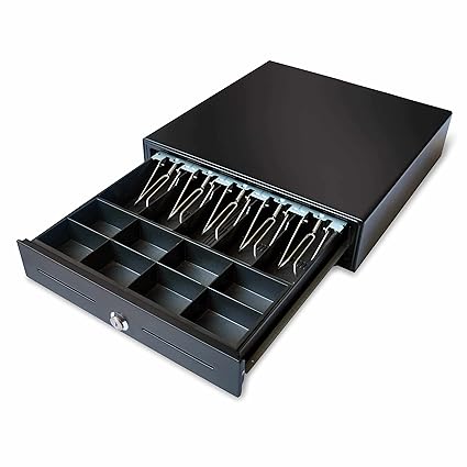 Maken Quality Cash Till Drawer Rj11 24 Volt Black 4 Note 8 Coin