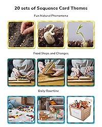 CHEFAN Sequencing Cards, Sequence Game for