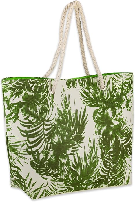 Palm print beach bag Clearance