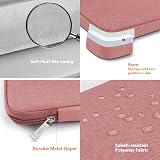 TECOOL 15.6 Inch Laptop Sleeve Pink Protective Case with Handle and Pockets view 6