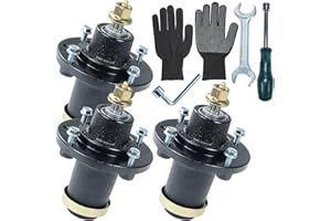 NICHEFLAG 3 Pack 539131898 Spindle Assembly Pre-Greased Replaces Husqvarna 539131898 Mandrel Assembly 539131898 for Husqvarna TS 242D, TS 242XD, Z 242E, Z 242F, TS 242, Z 242, TS242 Tractors