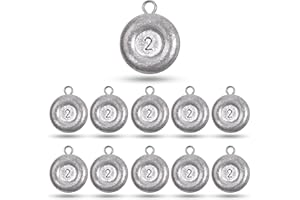 Disc Sinkers Fishing Weights Flat Coin Sinkers Saltwater Surf Fishing Weights Catfishing Drifting Trolling Bottom Fishing Tac