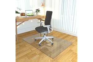 Office Chair Mat for Hardwood Floor, Aporana 36" X 47" Office Gaming Rolling Floor Mat, Floor Mats Wood/Tile Protection, Large Anti-Slip Multi-Purpose Hard Floor Mat, Clear