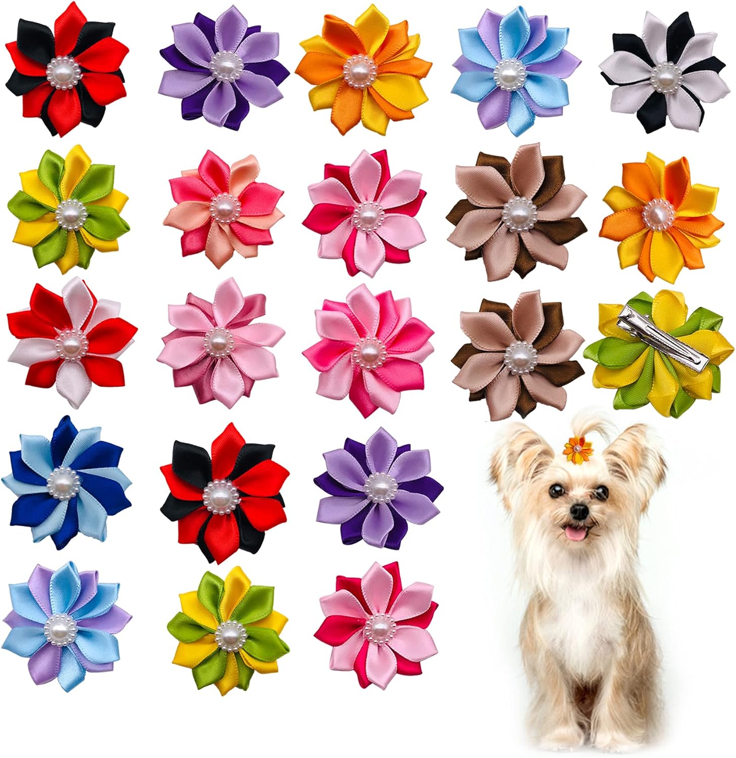 Download 30pcs Dog Hair Bows Dog Hair Clips For Small Dogs Bow Ties Grooming Accessories Dogs Pet Supplies Urbytus Com