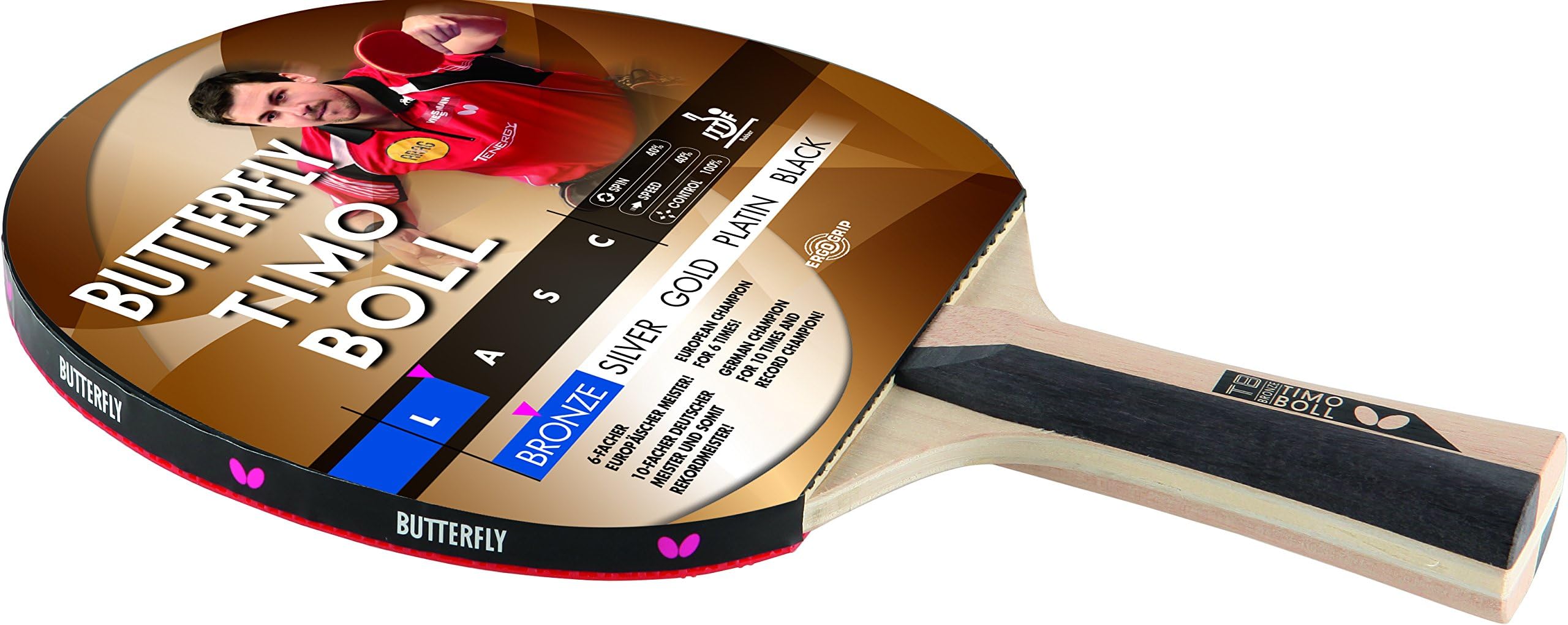 Timo BOLL Bronze Beginner's Racquet Butterfly Timo Bull Bronze for ambitious amateur players