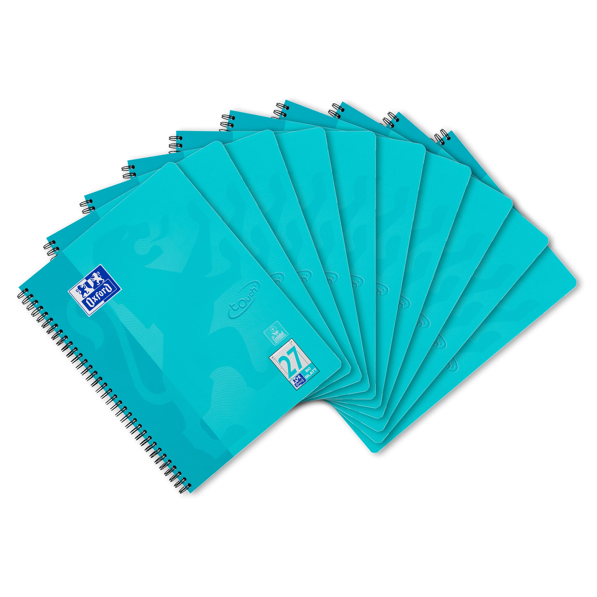 Oxford Writing pad 400086492 "Touch" Lined, Aqua 10 Aqua โ image 1