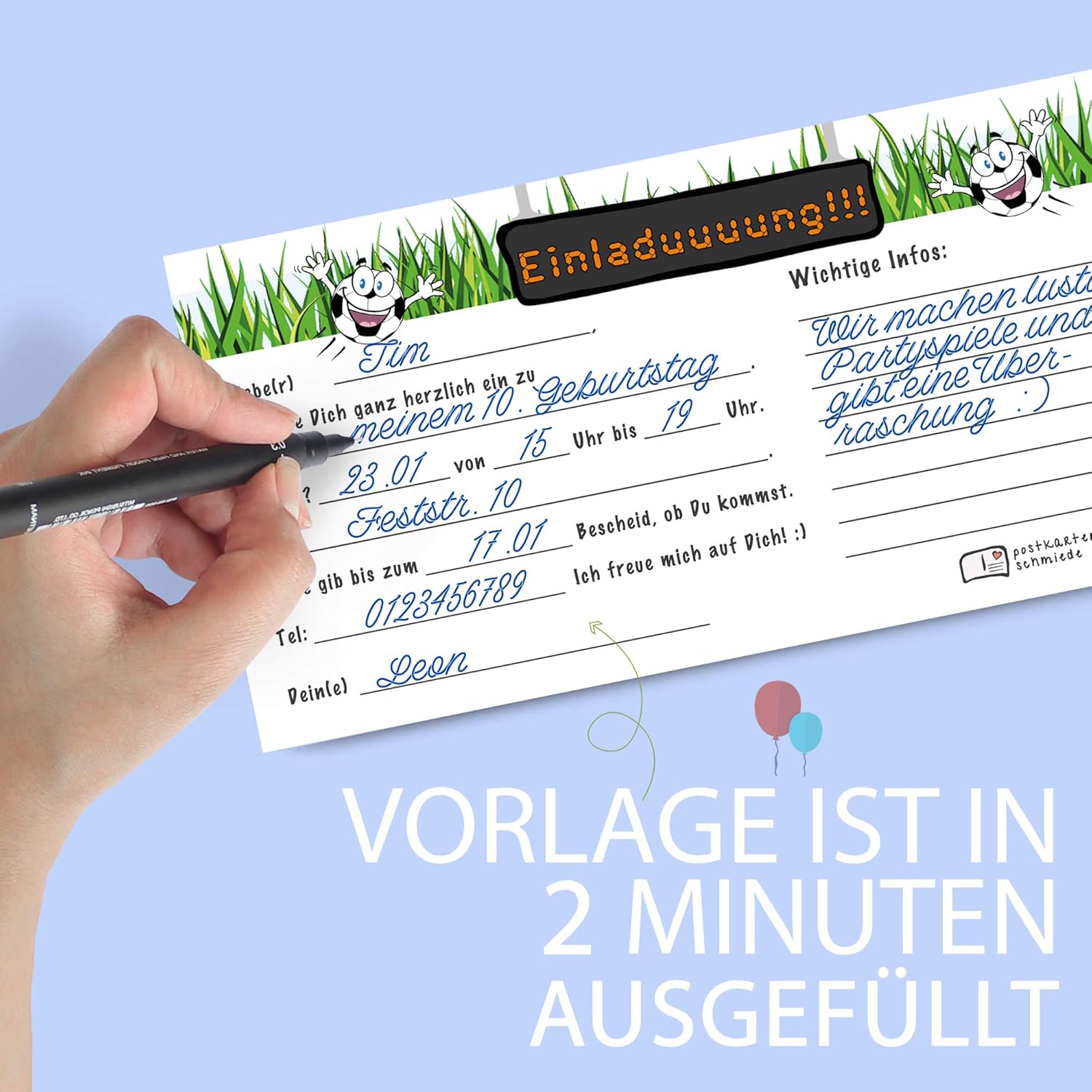 Deko Fussballparty Einladungen Junge Fussballgeburtstag Fussball Einladung Geburtstag Kinder Postkartenschmiede 12 Fussball Einladungskarten Kindergeburtstag Jungen Fussballeinladungen Einladungen Party Dekoration Commandoskydivers Com Au