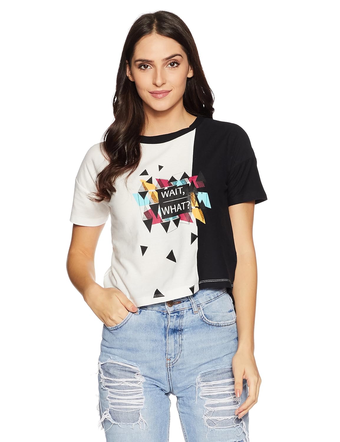 sugr women's slim fit cotton top