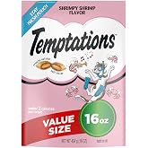 Temptations Classic Crunchy and Soft Cat Treats, Shrimpy Shrimp, 16 oz. Pouch
