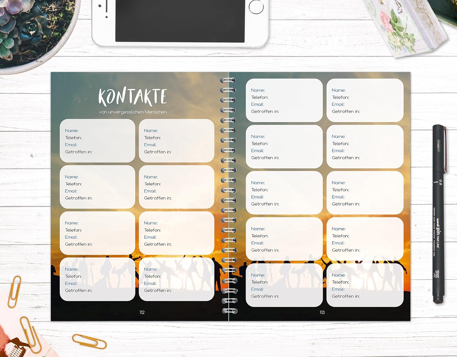 Travel Journal Australia for Self-Writing / Notebook A5 Ring Book with 120 Pages / Packing List, Itinerary, Quotes, Fun Facts - Image 3