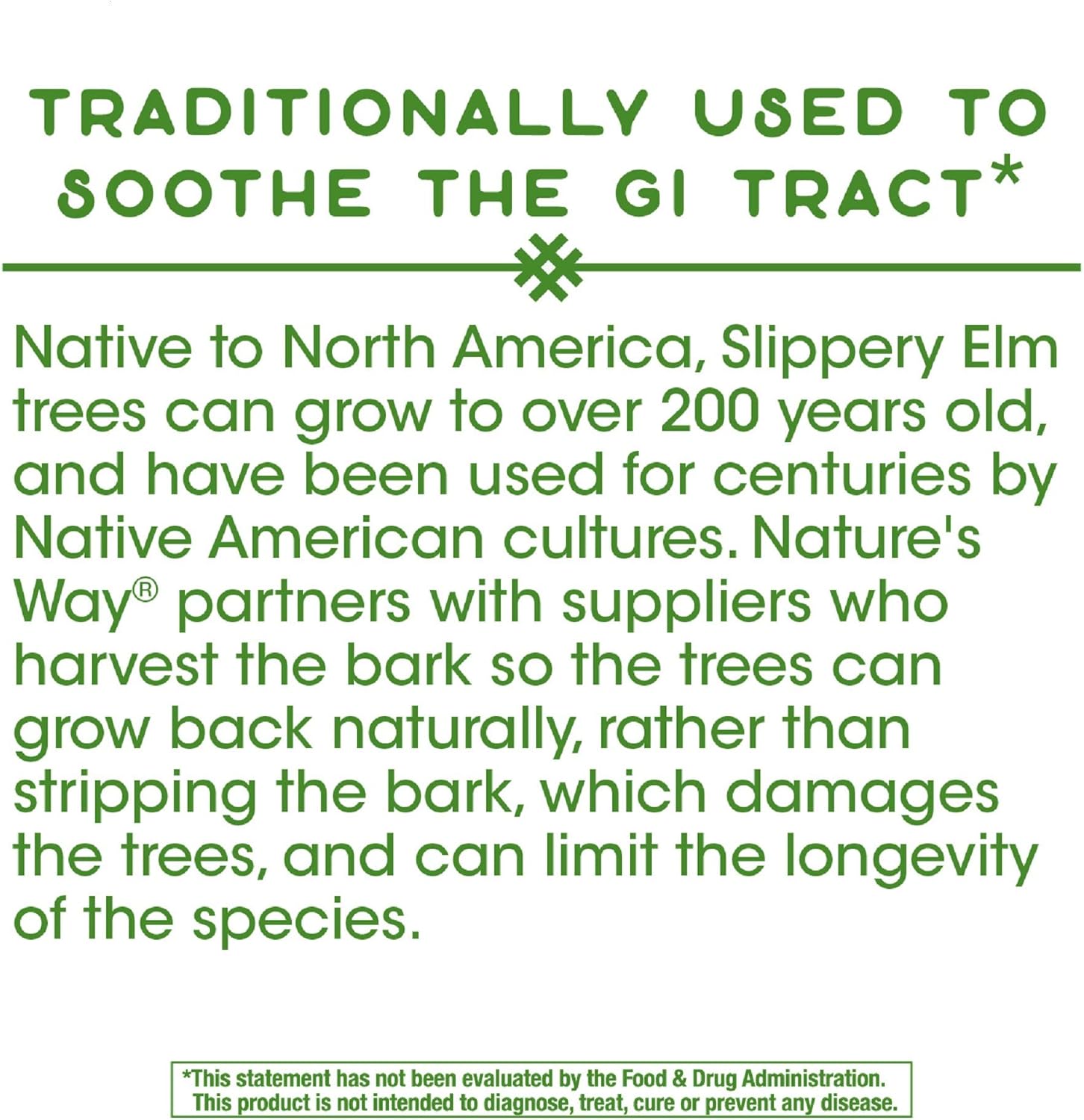 Nature's Way Slippery Elm Bark (Packaging May Vary): Health & Personal Care