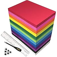 84PACK Foam Craft Sheets 8.5x5.5 inch Eva Color Bulk Foam Paper Set for Kids Classroom Art Craft Projects DIY Handcraft by ME