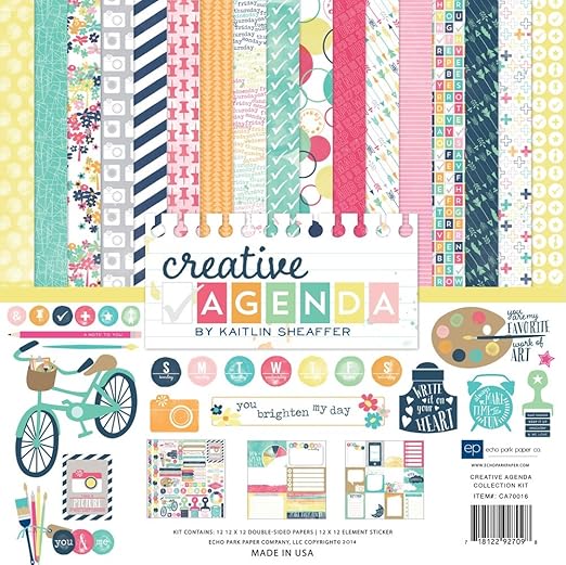 Loisirs Creatifs Papier Decoratif Napravi Rs Echo Park Paper Company Joyeux Anniversaire Fille Collection Kit 12 X 12 Inch