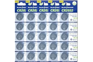 Blinkspower CR2032 Lithium 3V Coin Battery, 25 Pack 2032 Battery, Child-Safe & Longest Lasting for AirTag, Car Remote Key