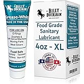 1 x 4 Oz. Tube Grease Whiz Plus by Billy Buckskin Co., Commercial Food Grade Grease, O Rings for Ice Cream Machine & Slushee 
