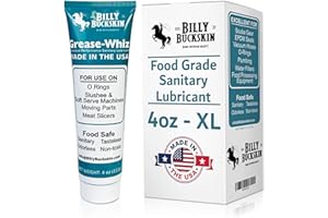 BILLY BUCKSKIN HOME & BEAUTY Grease-Whiz Food Grade Grease Lubricant 4oz - Lubricate Ice Cream, Slushee Machine, Beer Kegs, Pools, O Rings - Food Grade Lubricant for Commercial & Domestic Use by Billy Buckskin