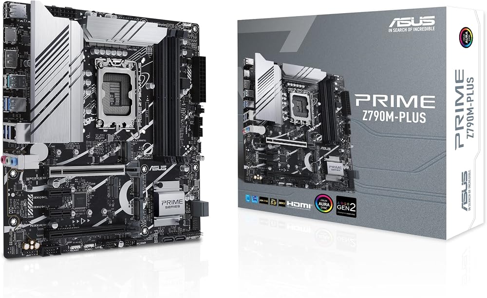 ASUS PRIME Z790M-PLUS Micro ATX Motherboard LGA 1700 DDR5 M.2 Thunderbolt 4