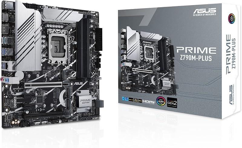 ASUS PRIME Z790M-PLUS Micro ATX Motherboard LGA 1700 DDR5 M.2 Thunderbolt 4