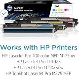 HP CF341A 126A Original LaserJet Toner Cartridge Cyan Magenta Yellow Multipack view 2