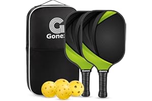 Gonex Pickleball Paddles, USAPA Graphite Pickleball Set, Carbon Fiber Pickleball Racket, Lightweight Fiberglass Pickle Ball P