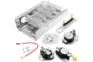 Heating Element fit for Roper Whirlpool Dryer RED4516FW0-279838 W10724237 2406028 Heating Element fit for Roper Dryer Heating Element RED4640YQ0 RED4440VQ1 REX4634KQ1 RED4440SQ0 RED4340SQ1 prime&swift