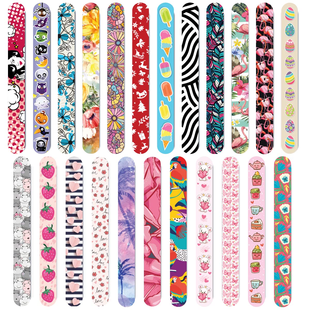 23 x Nail Files 23 Different Designs Double Sided