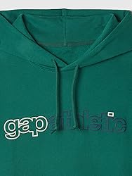 GAP mens Logo Fleece Hoodie Balsam Tree XL