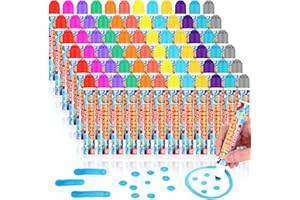Crtiin 72 Pack Assorted Colors Set of Bingo Daubers 0.4oz Dot Markers Bulk Bingo Supplies in 12 Colors Dot Markers Paint Craft Ideal for Art and Crafts Painting Supplies Drawing Coloring