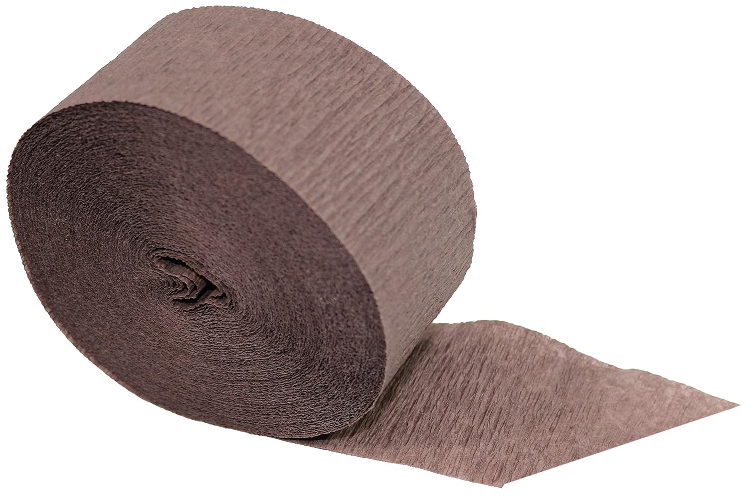 Brown Crepe Paper Streamer 6 Rolls, 435 feet Total, Made in