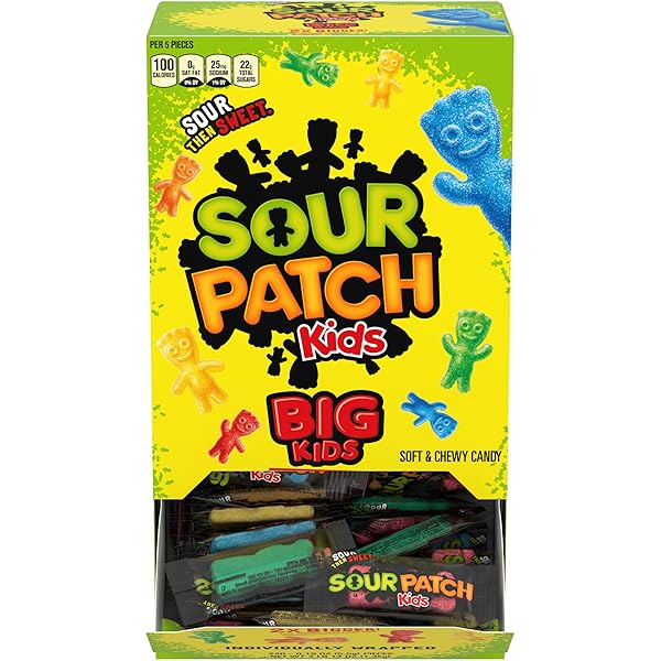 SOUR PATCH KIDS BIG KIDS INDIVIDUALLY WRAPPED SOFT...