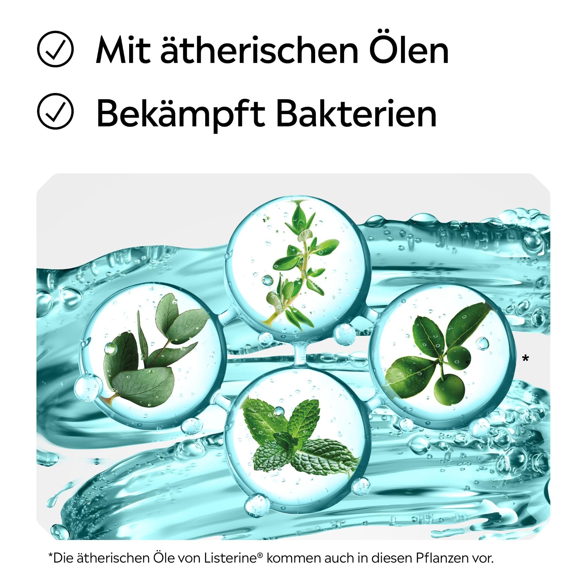 LISTERINE Cool Mint Mild 6 x 500 ml, antibakterielle Mundspülung mit ätherischen Ölen und ohne Alkohol, mildes Mundwasser bekämpft wirksam Bakterien, optimale Ergänzung zur täglichen Zahnpflege 4
