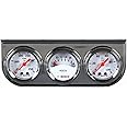 Bosch SP0F000039 Style Line 1-1/2" Mini Triple Gauge Kit (White Dial Face, Chrome Bezel)