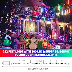 Tcamp 262 FT 800 LED Multicolor Christmas Tree