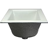 Zurn FD2375-NH4 A.R.C. Floor Sink, 6" Sump Depth, 4" No-Hub Connection, 12" x 12"