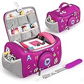 OUKNAK Carrying Case for Toniebox Starter Set, Storage Carrier Bag for Toniebox 2 Audio Player Carrying Box for Toniebox Accessories Travel Carrying Bag for Toniebox (Purple)