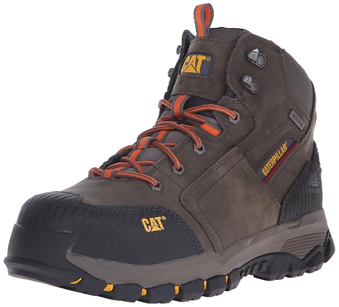 Caterpillar Men's Navigator Mid Waterproof Work 6 Inch Waterpoofeel Toe