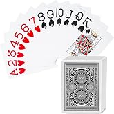 SWINILAYA Plastic Playing Cards, Waterproof Poker Decks, Washable &amp; Durable | Plastic,Waterproof, large Pint，Poker Decks, Washable, Durable
