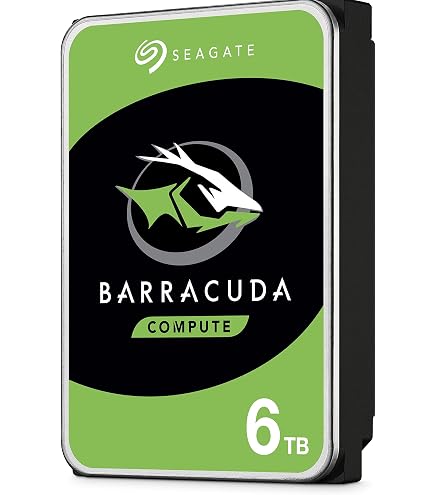 Amazon.com: Seagate 6TB BarraCuda SATA 6Gb/s 256MB Cache 3.5-Inch