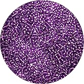 Yholin 2000pcs Glass Seed Beads Bulk,4mm 6/0 Craft Seed Beads Small Pony Beads for DIY Craft Projects Bracelet Necklace Jewelry Making - Transparent Dark Purple Waist Beads Spacer Beads with Tweezers