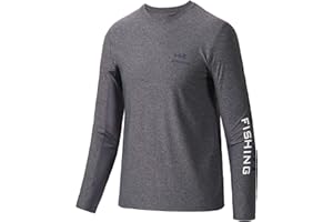 BASSDASH Youth Fishing T Shirts UPF 50+ Long Sleeve Performance UV Protection Tee for Boys Girls