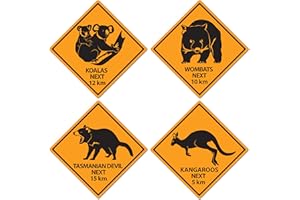 BEISTLE Outback Rock Weekend Critter Crossing Sign Cutouts
