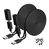 Itramax USB Extension Cable Flat 10FT 2Pack