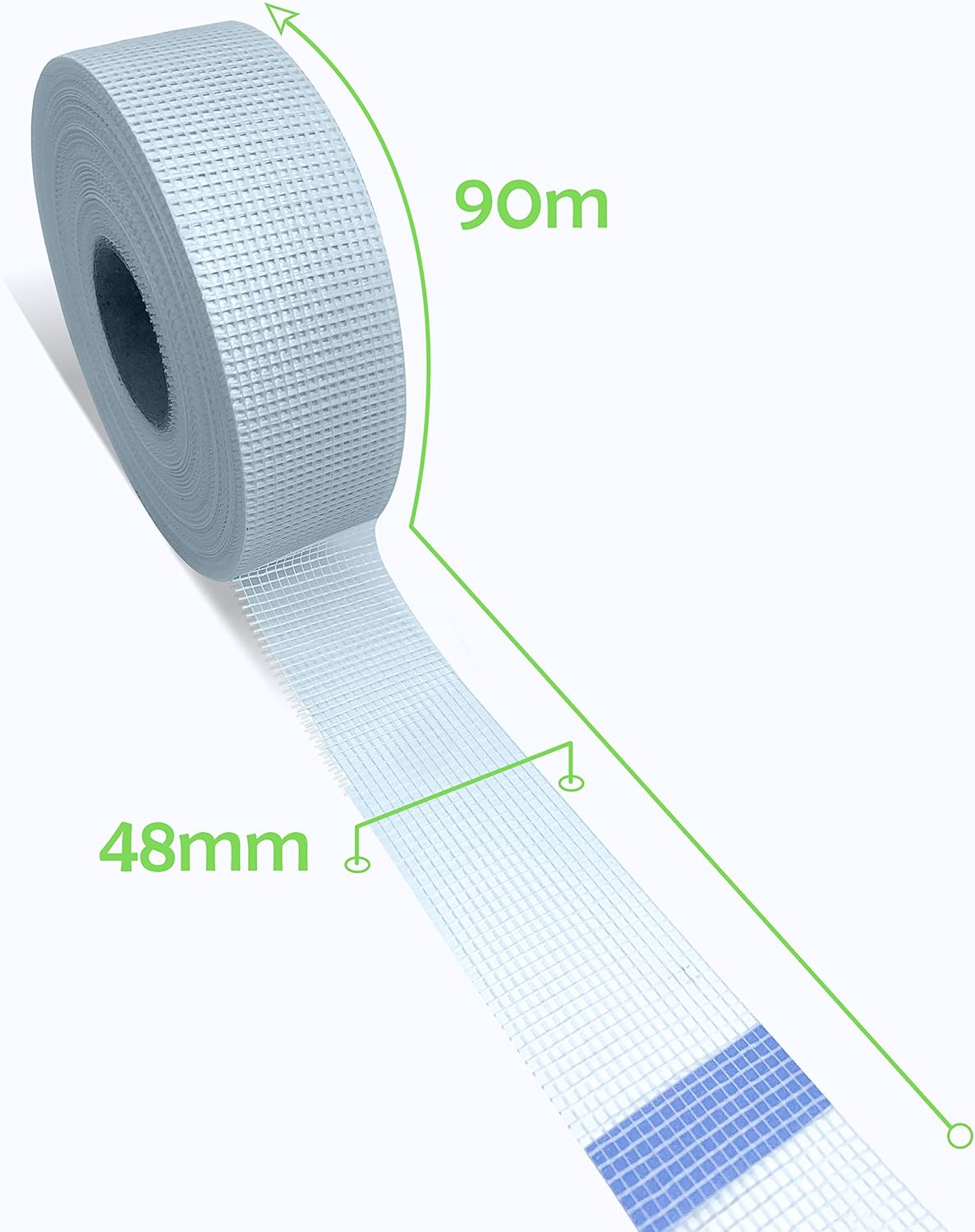 Plasterboard Tape Drywall Joint Repair Tape 90m 48mm Long Wall