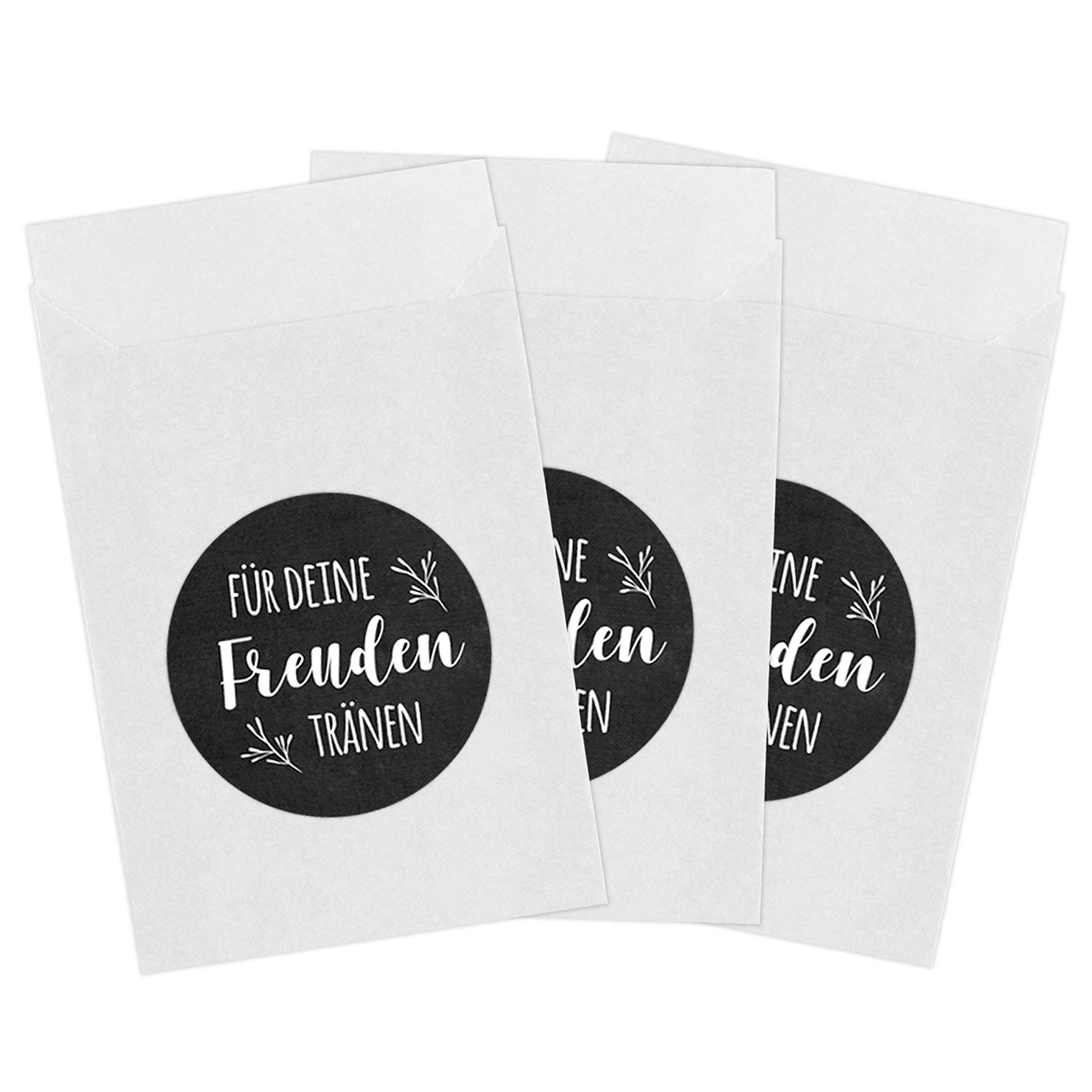 50 Paper Bags & 50 Tears of Joy Stickers for Wedding | Packaging for Tears of Joy, Handkerchiefs, Vintage Decorative Paper Bags & Stickers Set 8