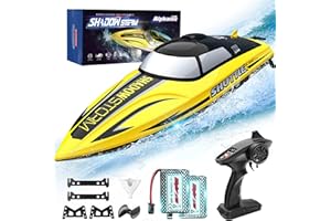 ALPHAREV RC Boat - R208 20+ MPH Fast Remote Control Boat for Pool & Lake, 2.4GHz RC Boats for Adults & Kids, Summer Water Toys Birthday Gifts for Boys