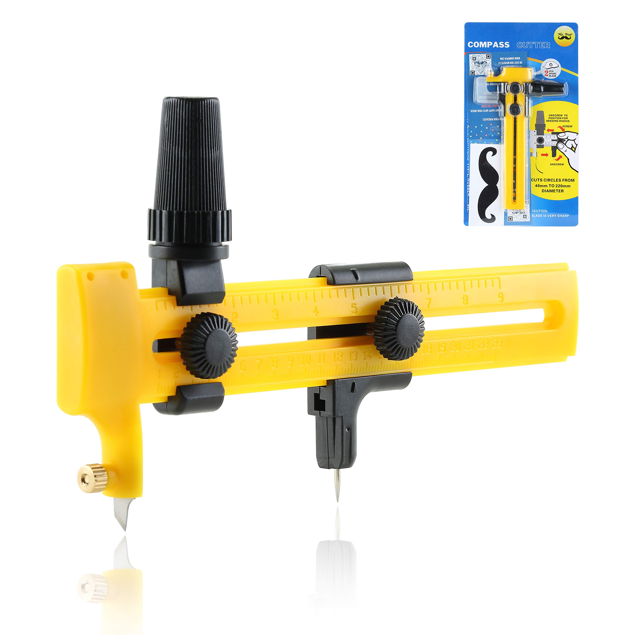 Photo 1 of Mr. Pen- Compass Circle Cutter, 6.25In, for Paper Crafts and Fabric, Circular Compass Tool