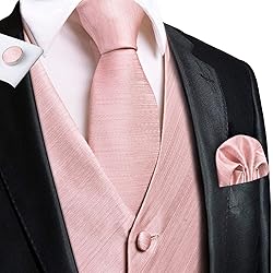 Hi-Tie Mens Suit Vest Bowtie Set Ties for Men V