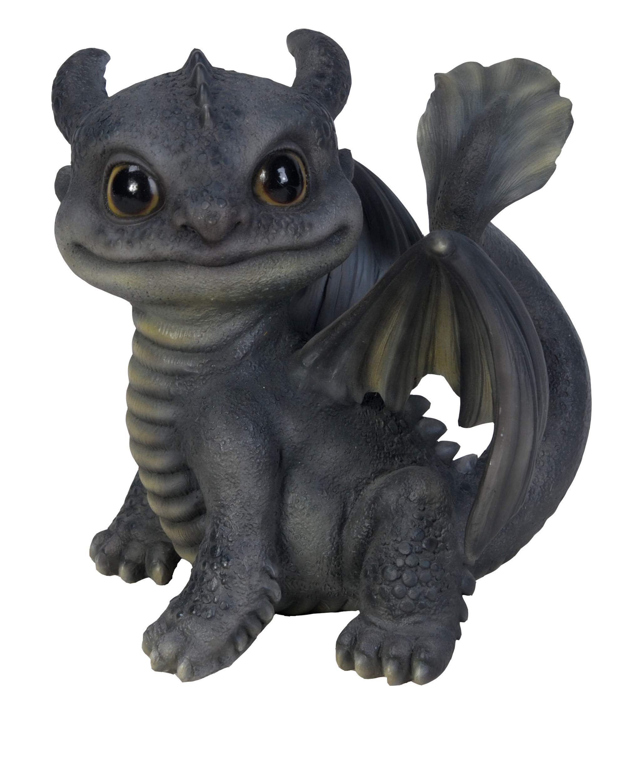 Green and Blue Fan Tail Dragon | Highly Detailed Frost Resistant Resin Home or Garden Decoration | PP-FDGR-F