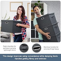 Graciadeco Large 17" 36 Quart Collapsible Stackable