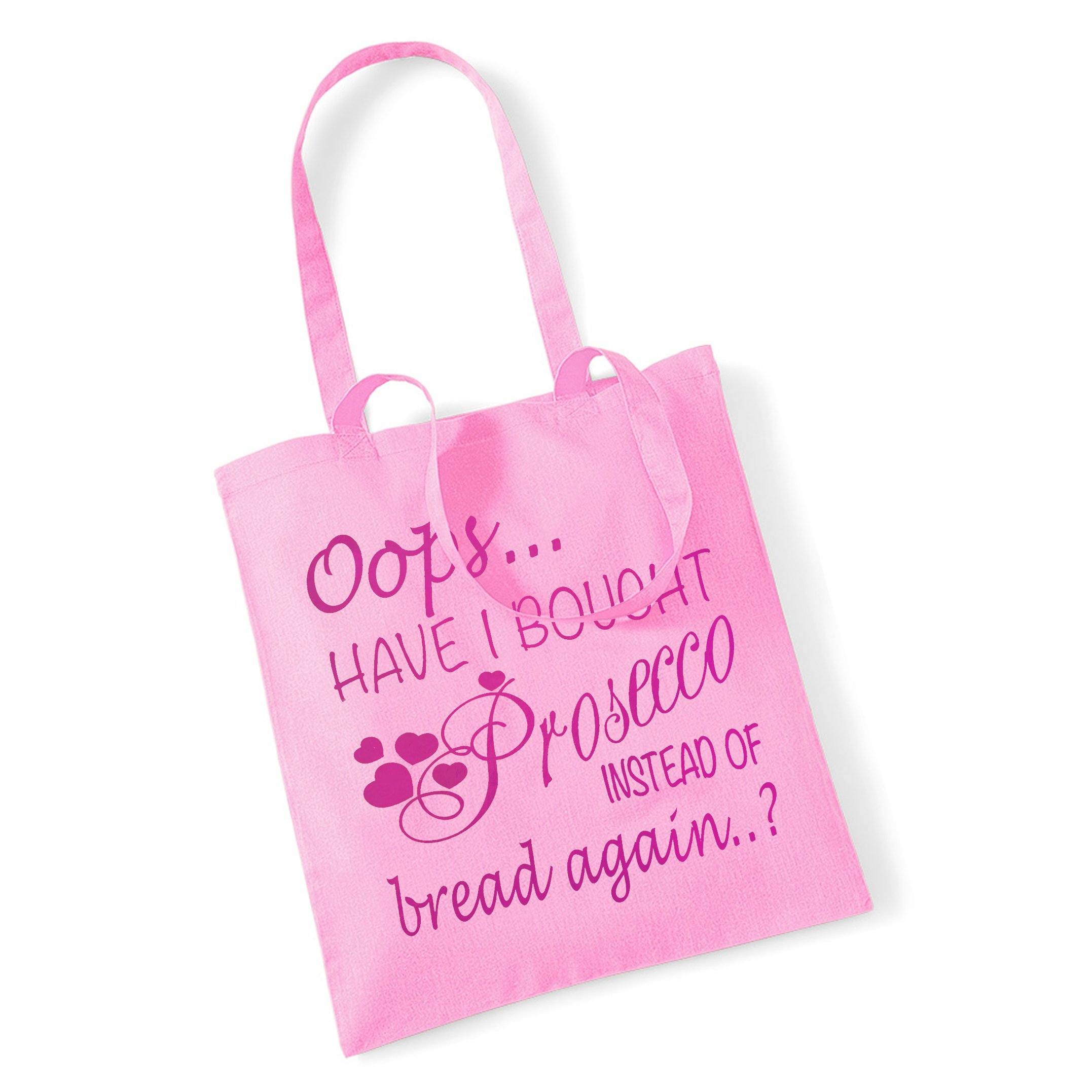 Westfield Mill Oops Prosecco Tote Bag (Baby Pink + Pink)